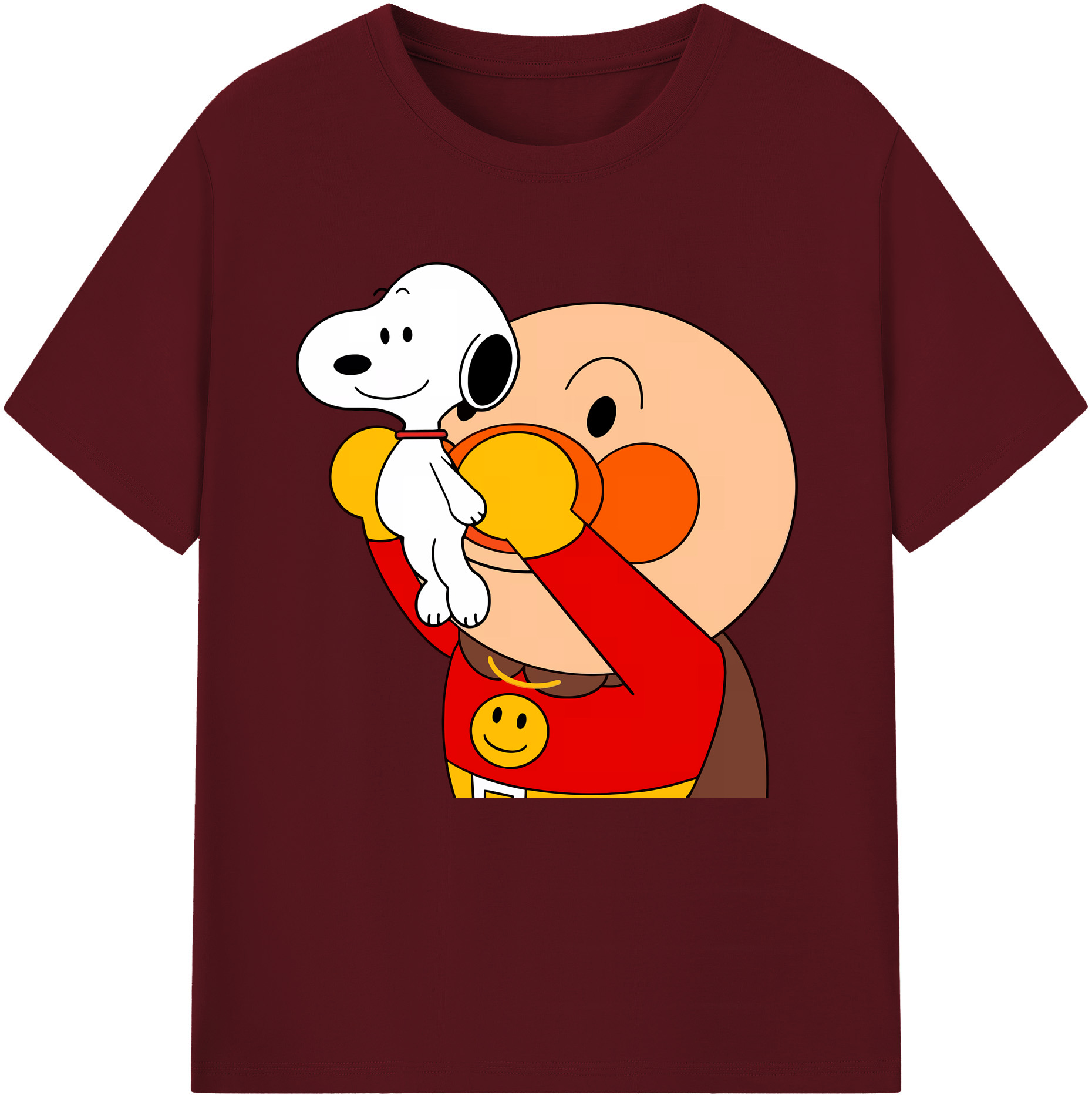 （画像用） アンパンマン Anpanman 綿100％半袖Tシャツ（フロントプリント）